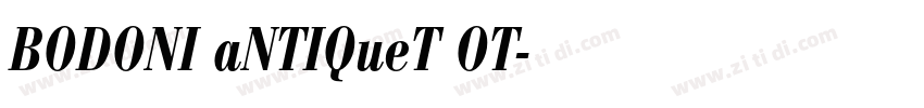 BODONI aNTIQueT OT字体转换